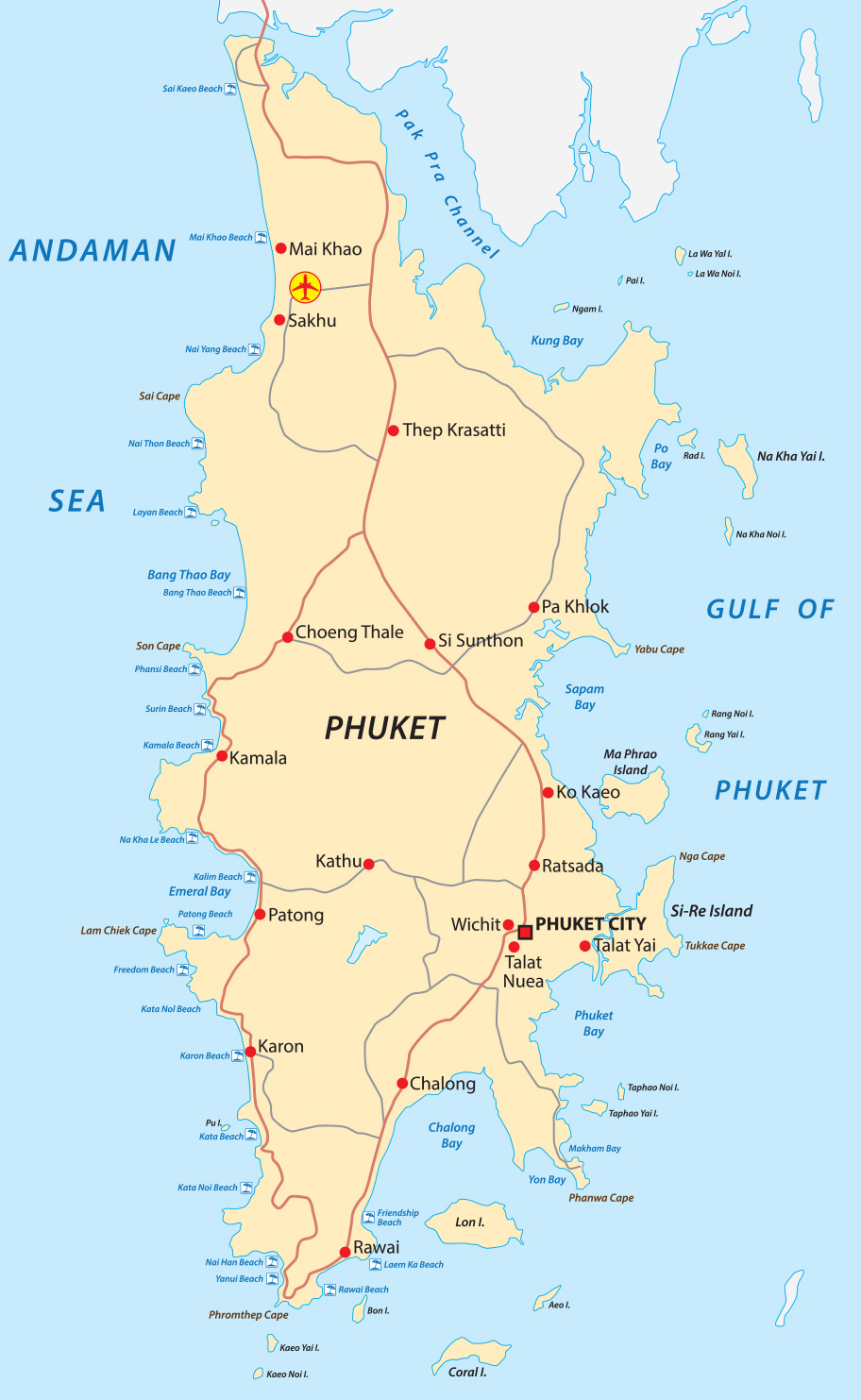 Phuket Karte gross